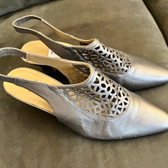 Vintage Evan-Picone Size 8 Leather Heels - Picture 4 of 14